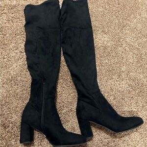 Nine West Black Over the Knee Boots